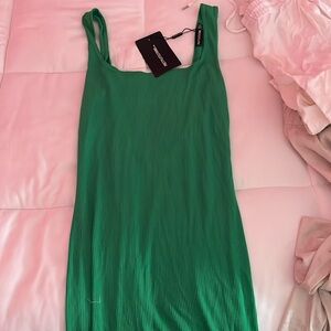 Green PLT open back dress Large